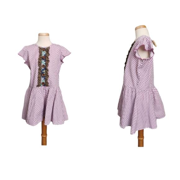 8 YEARS MUSTARD PIE, BOHO COTTON DRESS EUC - Picture 1 of 9